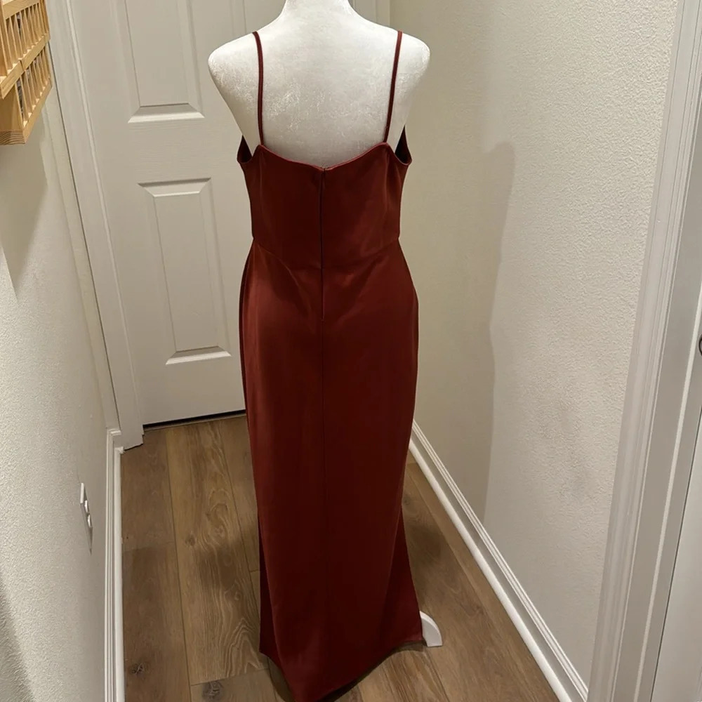 BHLDN Cali Satin Charmeuse Midi Dress - Picture 5 of 13